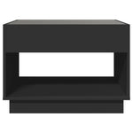 Salongbord Med Infinity Led Svart 70X50X50 Cm
