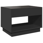 Salongbord Med Infinity Led Svart 70X50X50 Cm