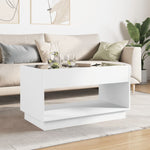 Salongbord Med Infinity Led Hvit 90X50X50 Cm