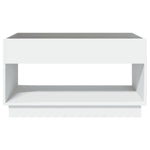Salongbord Med Infinity Led Hvit 90X50X50 Cm