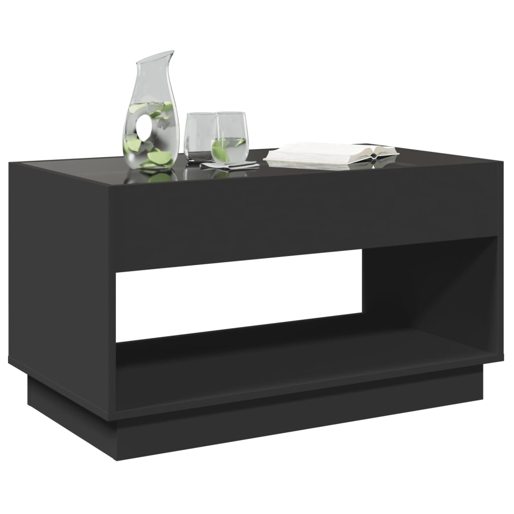 Salongbord Med Infinity Led Svart 90X50X50 Cm