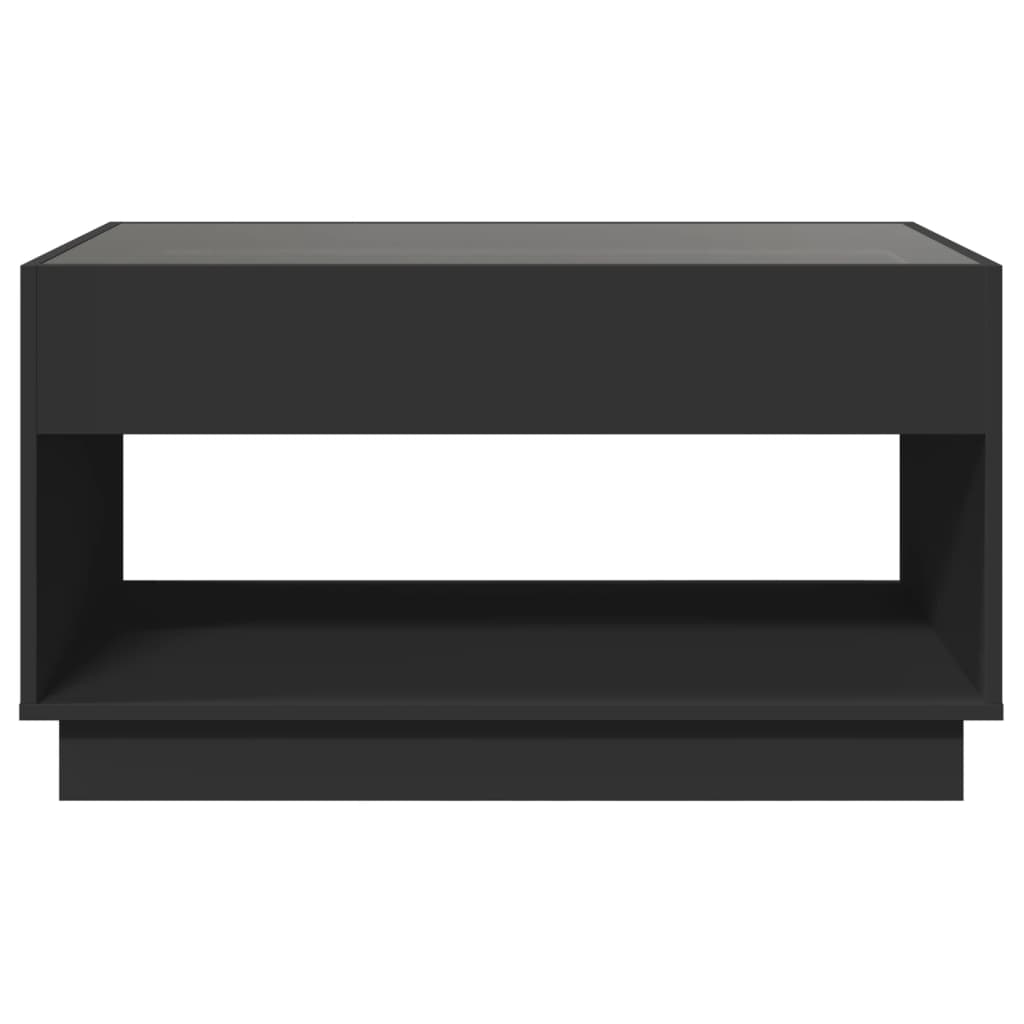 Salongbord Med Infinity Led Svart 90X50X50 Cm
