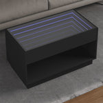 Salongbord Med Infinity Led Svart 90X50X50 Cm