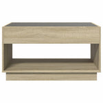 Salongbord Med Infinity Led Sonoma Eik 90X50X50 Cm