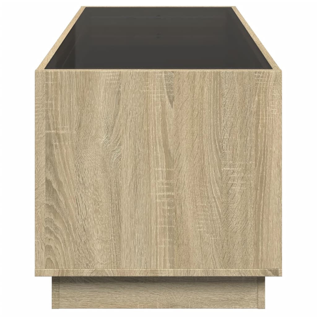 Salongbord Med Infinity Led Sonoma Eik 90X50X50 Cm