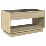 Salongbord Med Infinity Led Sonoma Eik 90X50X50 Cm
