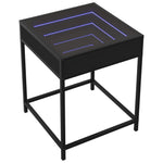 Salongbord Med Infinity Led Svart 40X40X51 Cm