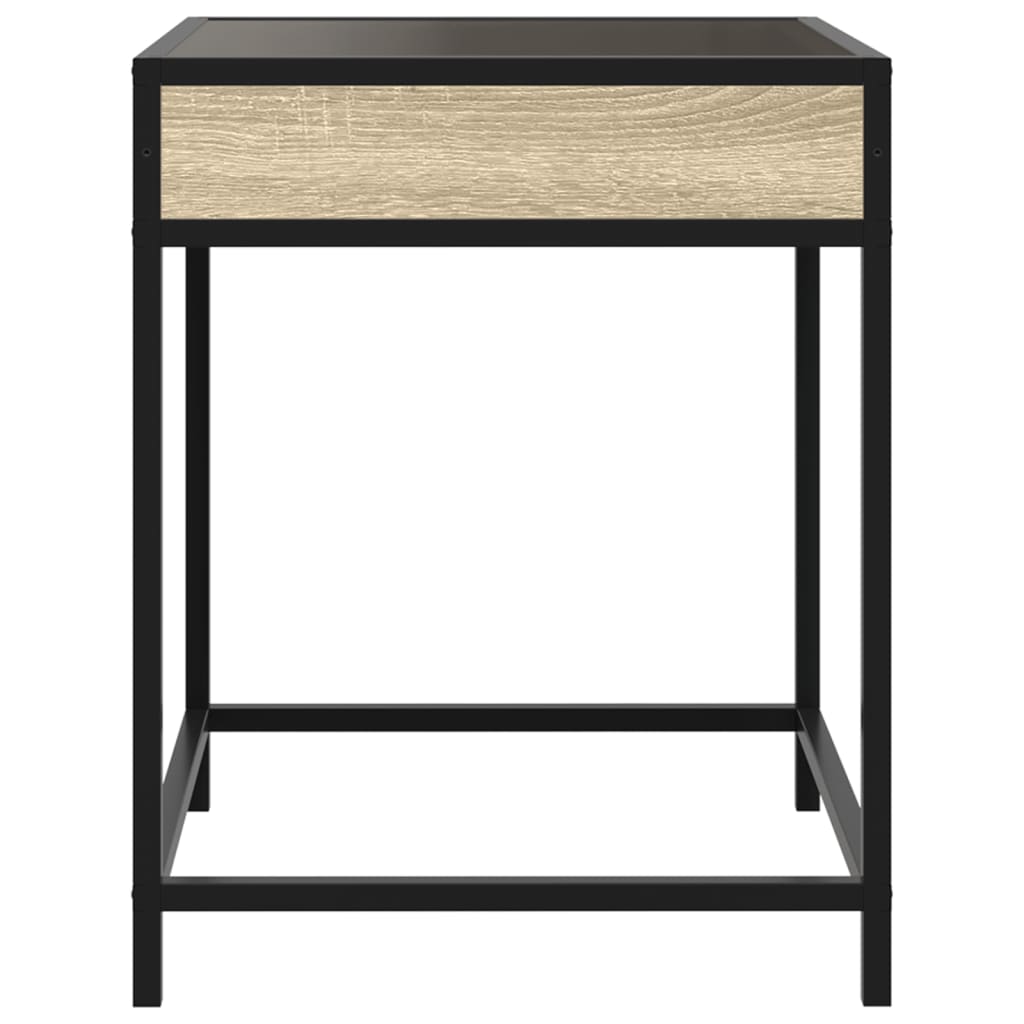 Salongbord Med Infinity Led Sonoma Eik 40X40X51 Cm