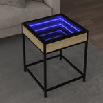Salongbord Med Infinity Led Sonoma Eik 40X40X51 Cm