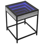 Salongbord Med Infinity Led Grå Sonoma 40X40X51 Cm