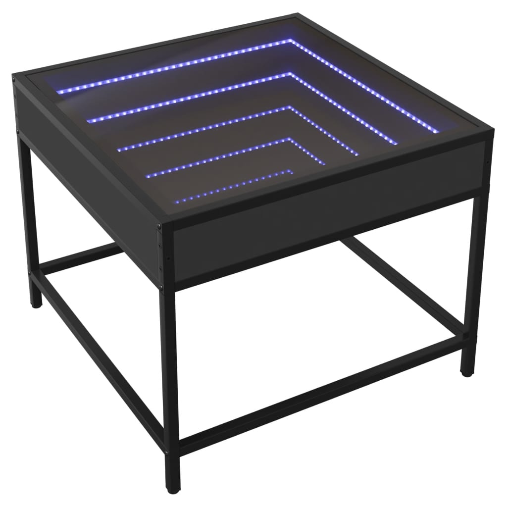Salongbord Med Infinity Led Svart 50X50X41 Cm