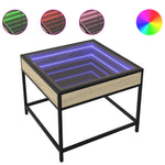 Salongbord Med Infinity Led Sonoma Eik 50X50X41 Cm