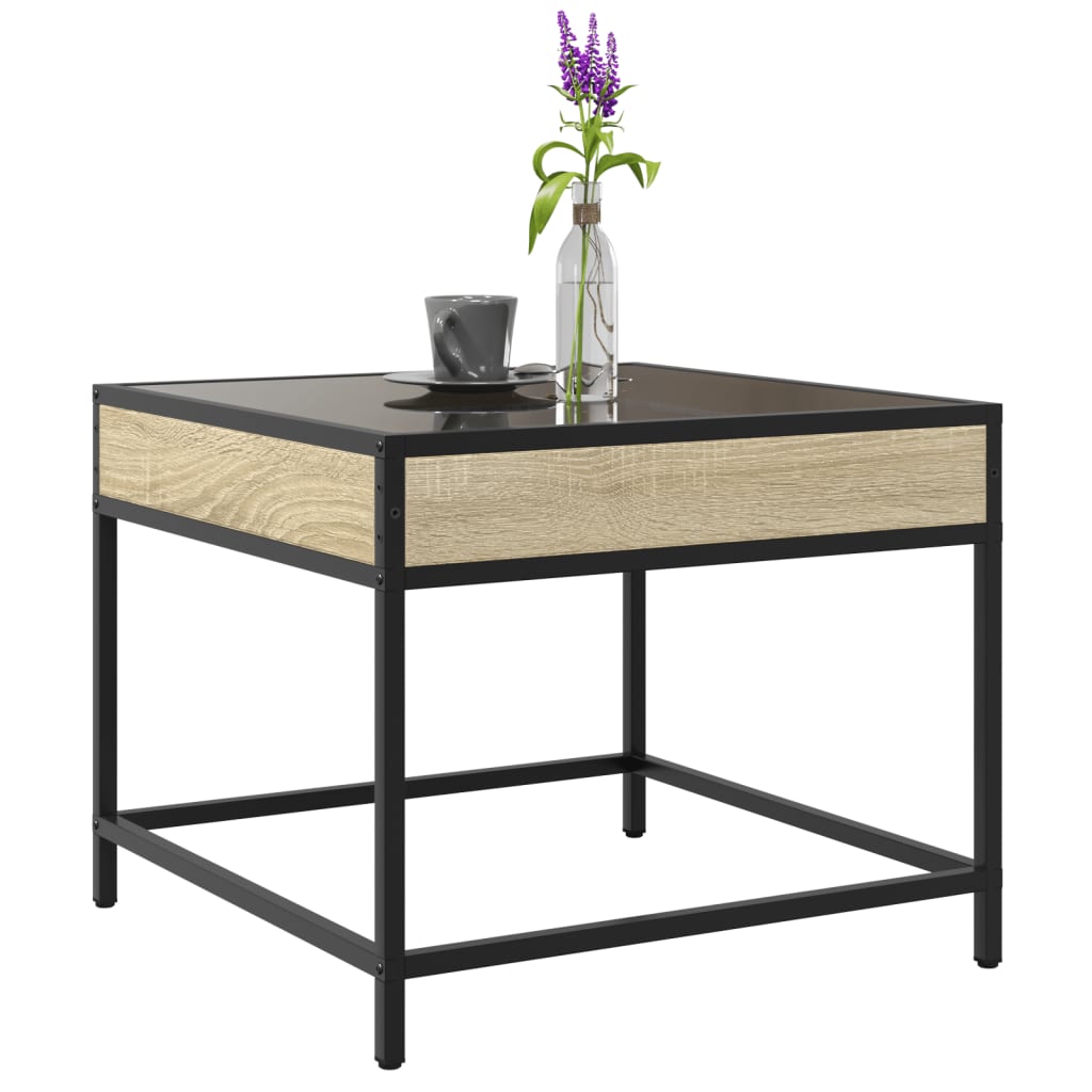 Salongbord Med Infinity Led Sonoma Eik 50X50X41 Cm