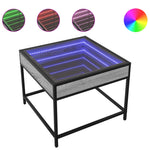 Salongbord Med Infinity Led Grå Sonoma 50X50X41 Cm