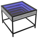 Salongbord Med Infinity Led Grå Sonoma 50X50X41 Cm