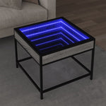 Salongbord Med Infinity Led Grå Sonoma 50X50X41 Cm