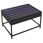 Salongbord Med Infinity Led Svart 70X50X41 Cm