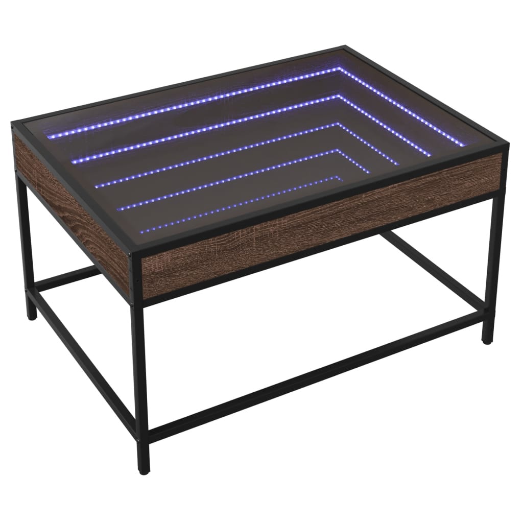 Salongbord Med Infinity Led Brun Eik 70X50X41 Cm