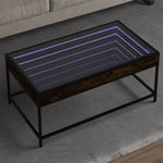 Salongbord Med Infinity Led Røkt Eik 90X50X41 Cm