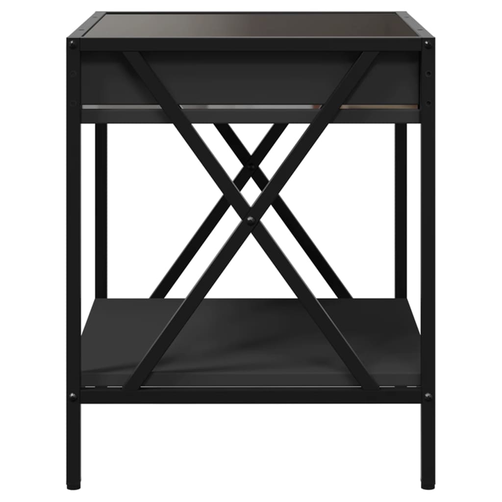 Salongbord Med Infinity Led Svart 40X40X49 Cm