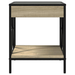 Salongbord Med Infinity Led Sonoma Eik 40X40X49 Cm
