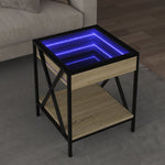 Salongbord Med Infinity Led Sonoma Eik 40X40X49 Cm