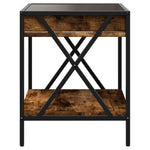 Salongbord Med Infinity Led Røkt Eik 40X40X49 Cm