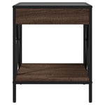 Salongbord Med Infinity Led Brun Eik 40X40X49 Cm