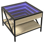 Salongbord Med Infinity Led Sonoma Eik 50X50X38 Cm