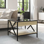 Salongbord Med Infinity Led Sonoma Eik 50X50X38 Cm
