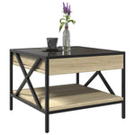 Salongbord Med Infinity Led Sonoma Eik 50X50X38 Cm