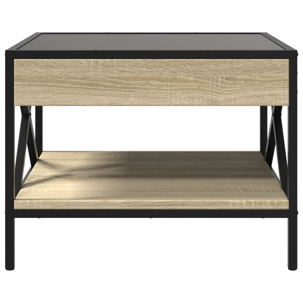 Salongbord Med Infinity Led Sonoma Eik 50X50X38 Cm