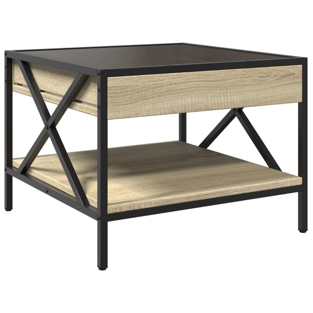 Salongbord Med Infinity Led Sonoma Eik 50X50X38 Cm