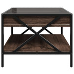 Salongbord Med Infinity Led Brun Eik 50X50X38 Cm