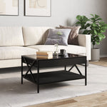 Salongbord Med Infinity Led Svart 70X50X38 Cm