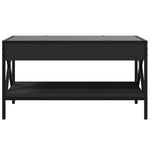 Salongbord Med Infinity Led Svart 70X50X38 Cm
