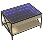 Salongbord Med Infinity Led Sonoma Eik 70X50X38 Cm