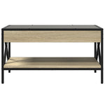 Salongbord Med Infinity Led Sonoma Eik 70X50X38 Cm