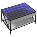 Salongbord Med Infinity Led Grå Sonoma 70X50X38 Cm
