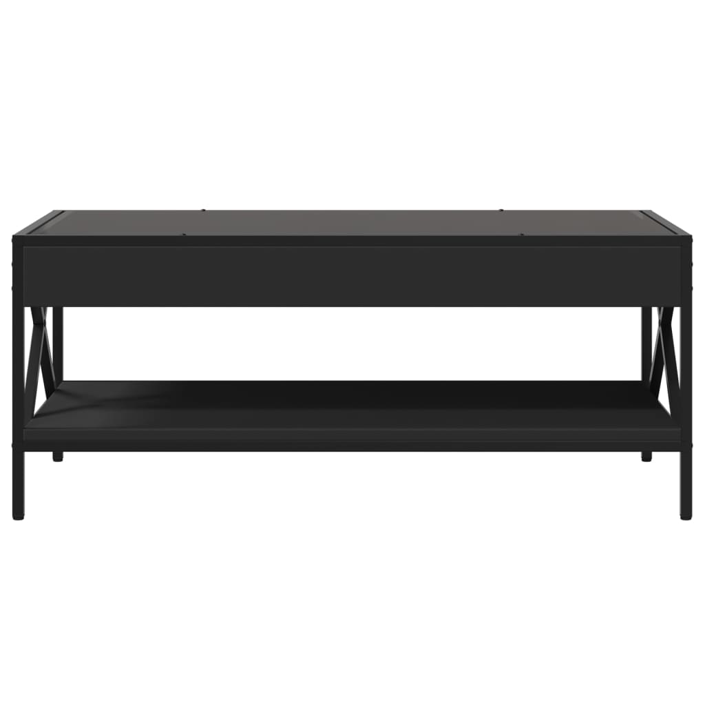 Salongbord Med Infinity Led Svart 90X50X38 Cm