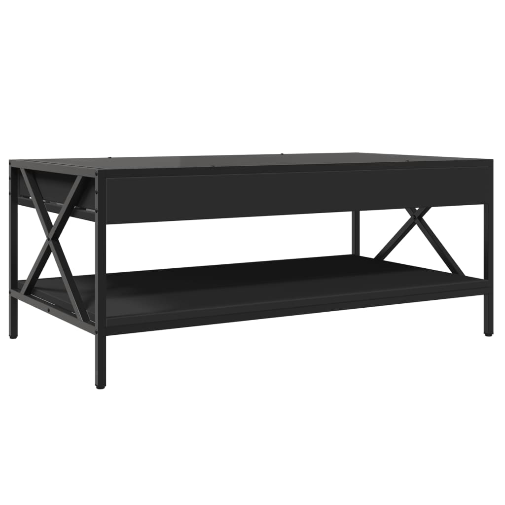 Salongbord Med Infinity Led Svart 90X50X38 Cm