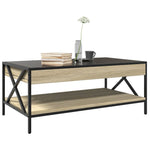 Salongbord Med Infinity Led Sonoma Eik 90X50X38 Cm