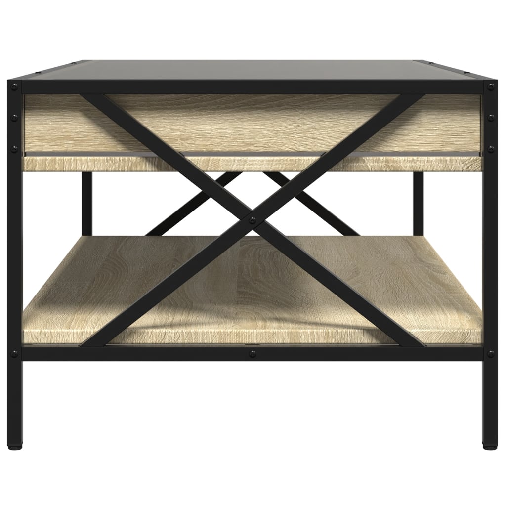 Salongbord Med Infinity Led Sonoma Eik 90X50X38 Cm