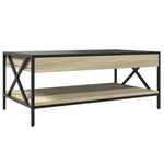 Salongbord Med Infinity Led Sonoma Eik 90X50X38 Cm