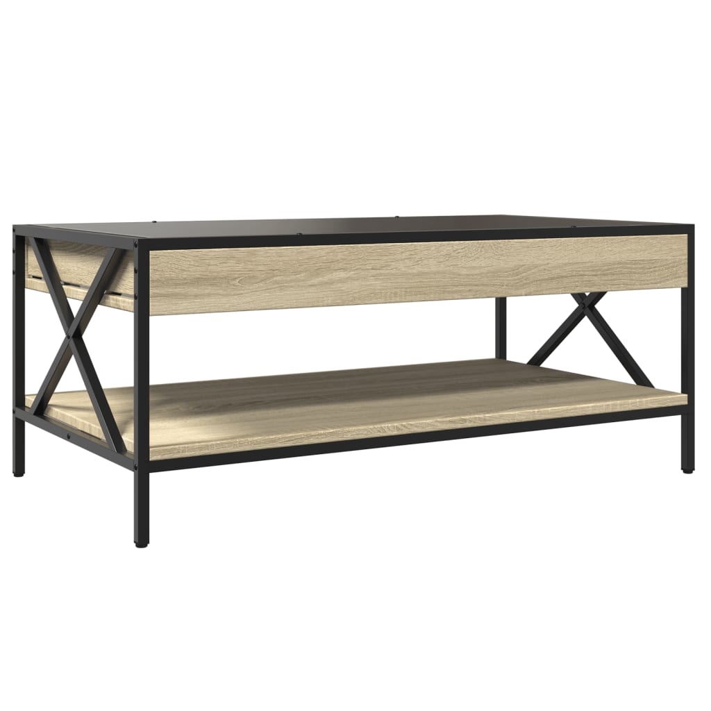 Salongbord Med Infinity Led Sonoma Eik 90X50X38 Cm