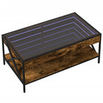 Salongbord Med Infinity Led Røkt Eik 90X50X38 Cm
