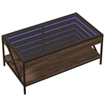 Salongbord Med Infinity Led Brun Eik 90X50X38 Cm