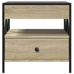 Salongbord Med Infinity Led Sonoma Eik 50X50X51 Cm