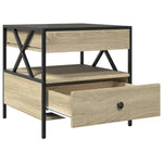 Salongbord Med Infinity Led Sonoma Eik 50X50X51 Cm