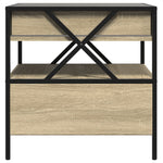Salongbord Med Infinity Led Sonoma Eik 50X50X51 Cm